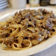 黒毛和牛とポルチーニのボロネーゼ フェットチーネ