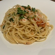 桜海老とレモンバターのパスタ