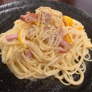 日替わり(西洋かぼちゃとベーコンクリームパスタ)