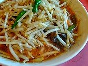 あっさり醤油のもやしラーメン