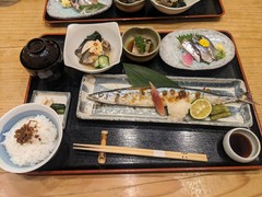 数年ぶりのメニューに載った「さんま御膳」