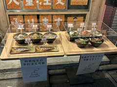 お店の外側の食品サンプル