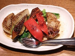 コースの焼き野菜盛り合わせ