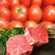 熊本名産塩トマト、熊本名産赤牛