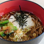 とろろそば。八ヶ岳なんろく食堂