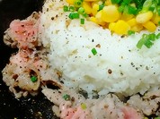 一番人気のビーフペッパーライス！ジュージューまぜまぜジャンクな肉料理。牛丼よりこっちが好き！