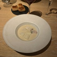 ハマグリとホタテのナージュ