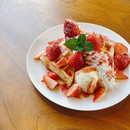 苺のワッフル