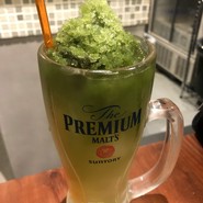 オリジナルサワー　ウグイスハイ　抹茶シャーベット