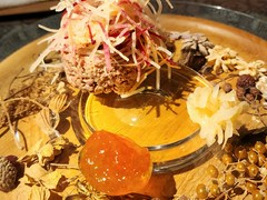 オードブルです。 ダチョウのお肉です。