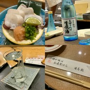 タコポン酢仕立て、小樽の地酒